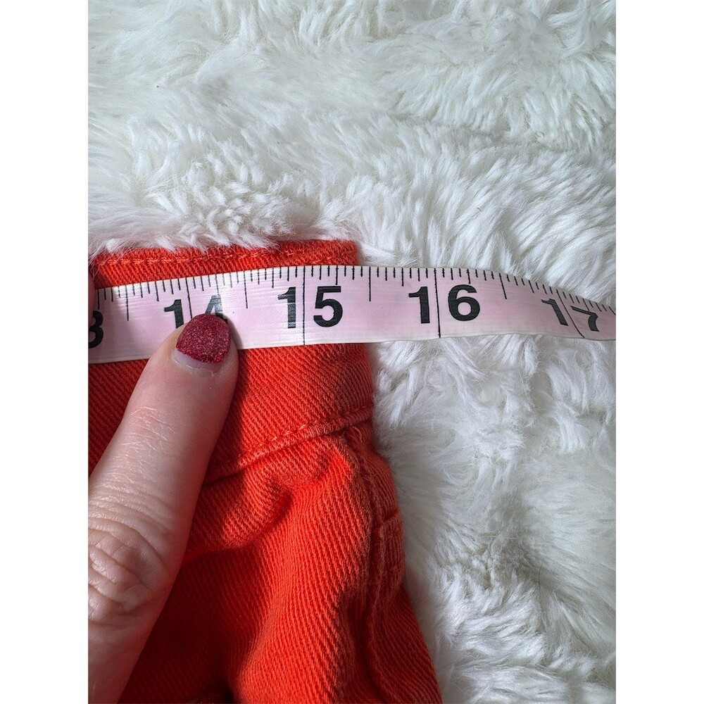 Lauren Jeans Co Ralph Lauren Jeans Womens Size 6 Orange Cropped Slim 23 - Picture 10 of 10